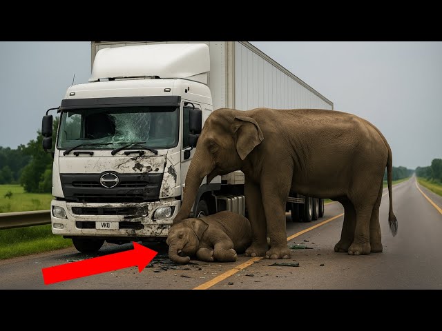 🐘 An unexpected elephant appeared near the bus — and what happened 15 seconds later, no one saw coming…