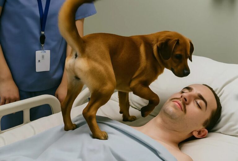 🦮🦮🦮🦮 The doctors decided to turn off the life-support machines keeping the young officer alive, but before doing so, they allowed his dog to say goodbye — but then something unexpected happened